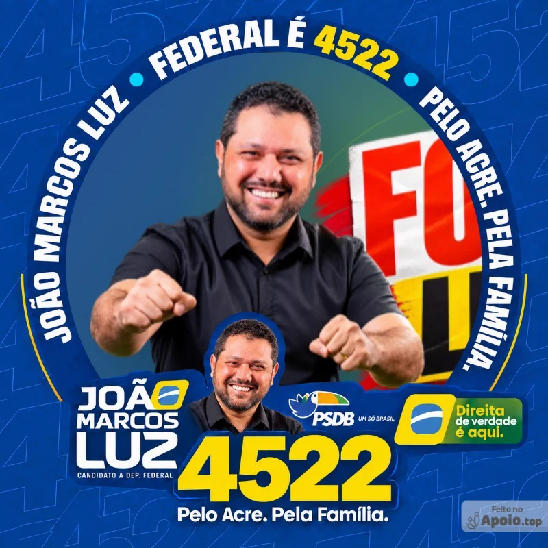 Arte de apoio para personalizar a foto de perfil de João Marcos Luz 4522